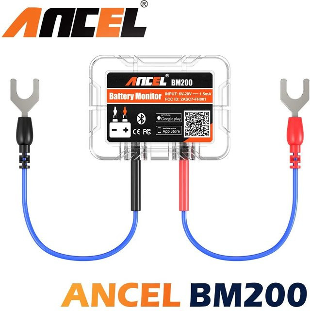Ancel BM200 Wireless Bluetooth 2.0 12V Autobatterie Monitor zur Gesundheitsprüfung und Überwachung für Android und iOS App - Bild 1