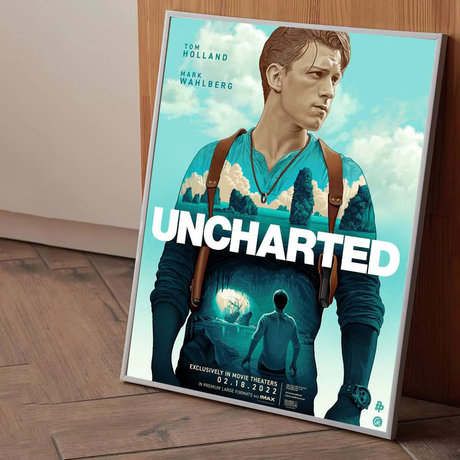 Uncharted 4 Vintage Poster Wasserdichter Wandkunstaufkleber Multicolour B: 15,0 cm, H: 15,0 cm - Bild 5