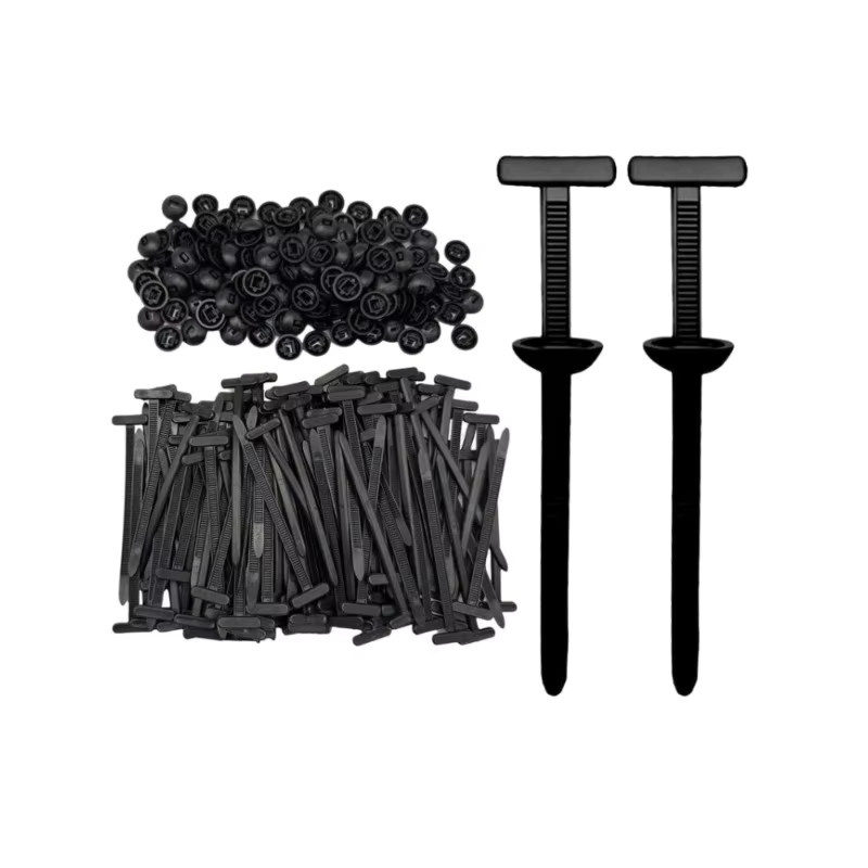 Hochbelastbare Nylon-Kabelbinder mit Schnallen in Schwarz für die Autoreparatur und Befestigung - Bild 4