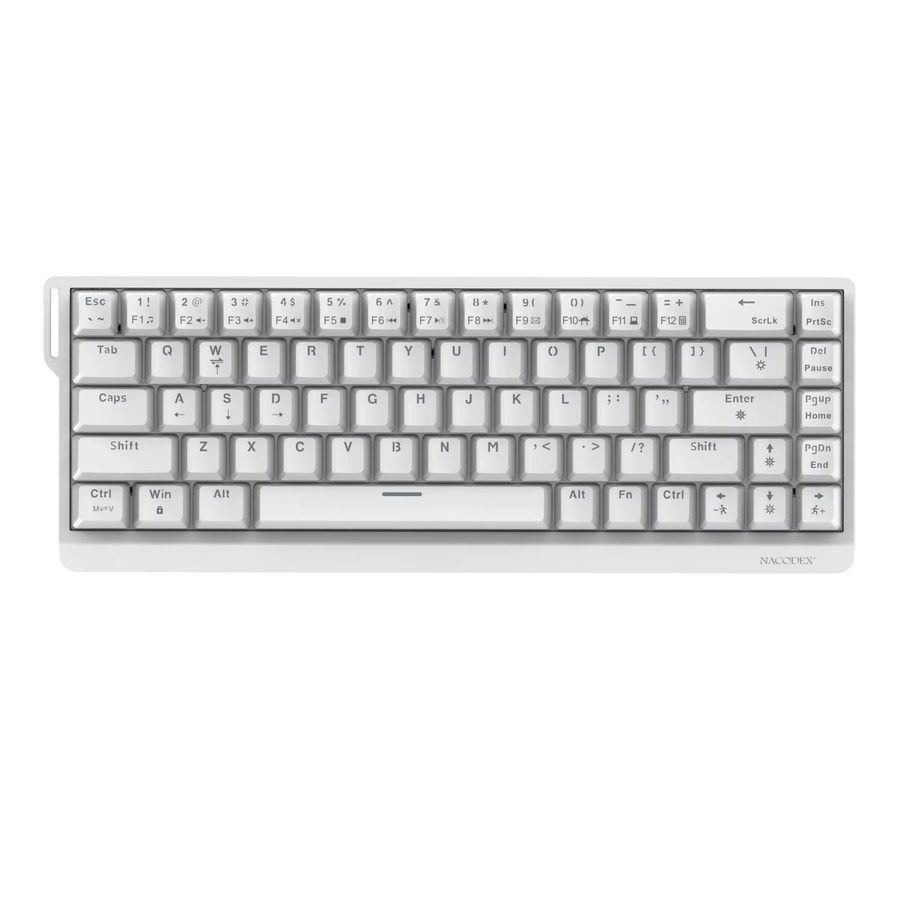 AJAZZ NK68V2 Mechanische Gaming-Tastatur mit RGB, Hot-Swappable und Kabelverbindung, Schwarz - Bild 4