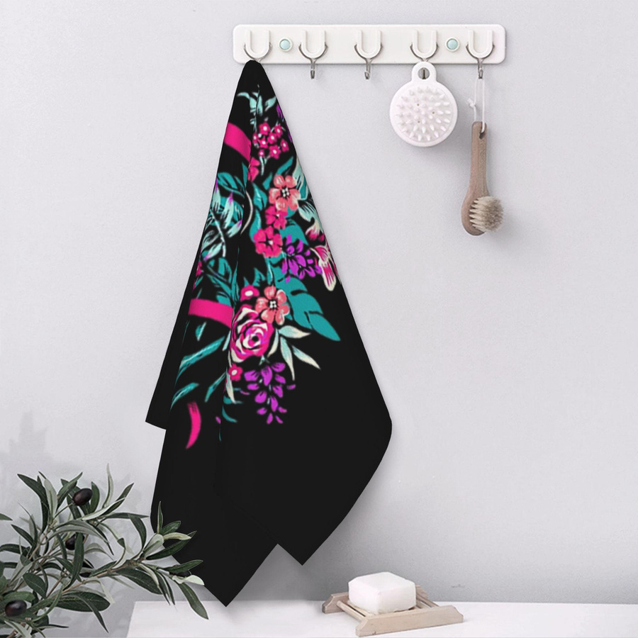 Ka Chen Muxi Gesichtstuch Deltarune Spamton Ralsei Floral Multicolor B: 30 cm, H: 60 cm - Bild 3