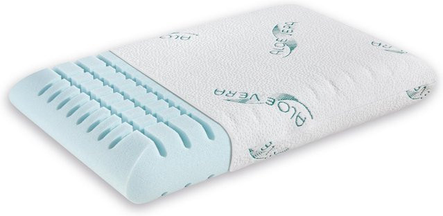 MLILY Diamond Nackenkissen mit Viscoelastischem AirCell Kern aus Memory Foam, Farbe: Weiß, B/T/H: 60 x 40 x 11 cm - Bild 1