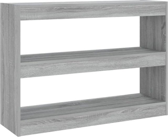 vidaXL Bücherregal und Raumteiler in Grau Sonoma, B/T/H: 100 x 30 x 72 cm - Bild 1