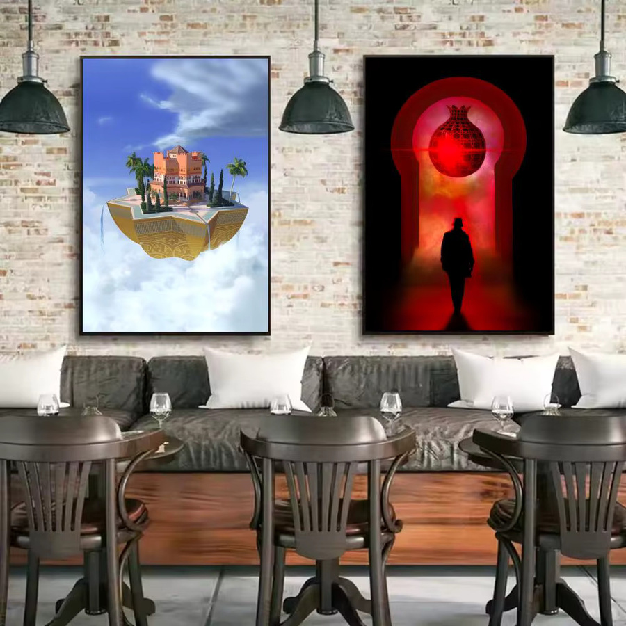 D-Dellafuente Torii Yama Album Poster, moderner wasserdichter HD-Wandaufkleber in Schwarz und Multicolor, selbstklebende ästhetische Wanddekoration für dein Zuhause - Bild 4