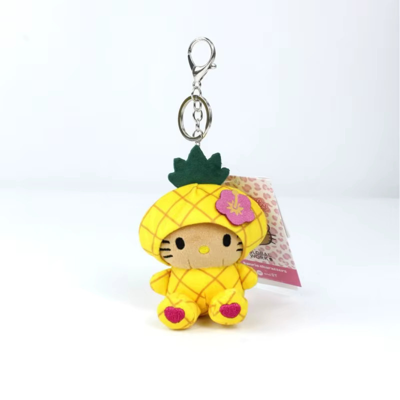Sanrio Fruit Series Hello Kitty Plüsch-Schlüsselanhänger, Tiere - Bild 4