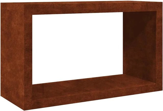 vidaXL Brennholzregal aus wetterfestem Metall in Braun, B/T/H: 100 x 40 x 60 cm - Bild 1