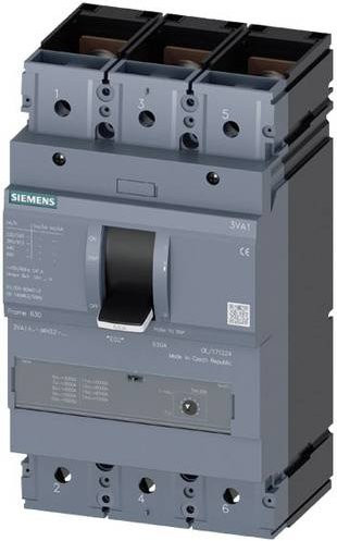 Siemens 3VA1450-6MH32-0AA0 Leistungsschalter in Grau mit einem Einstellbereich von bis zu 500A und einer Schaltspannung von 690 V/AC - Bild 1