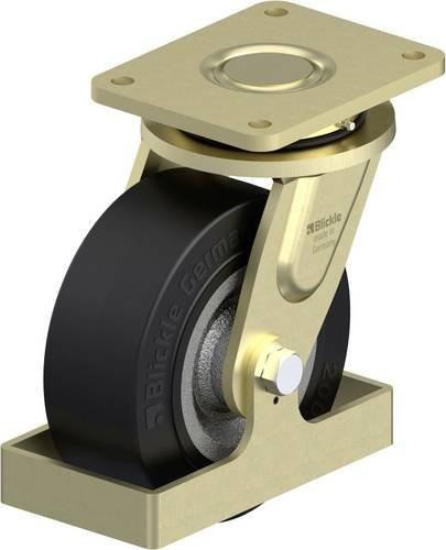 Blickle LS-SE 202K-FS Schwerlast-Lenkrolle in Anthrazit und Schwarz mit 200 mm Rad-Durchmesser und 850 kg Tragfähigkeit - Bild 1