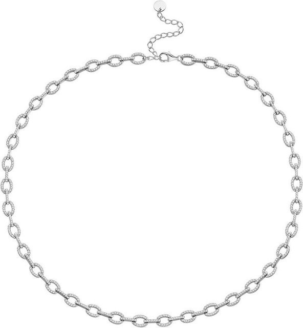 POMOiii Halskette, Sterlingsilber, mikrobesetzt, Unisex - Bild 1