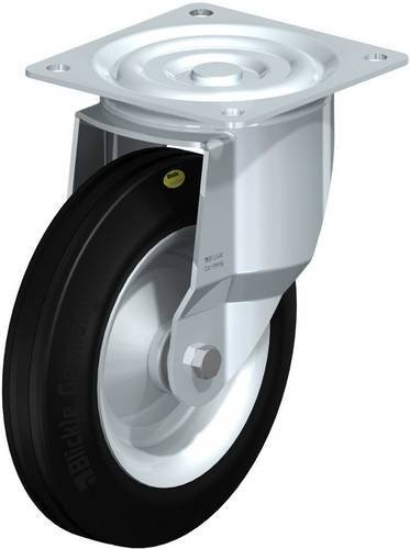 Blickle Lenkrolle L-RD 252R in Schwarz-Grau mit 250 mm Rad-Durchmesser und 450 kg Tragfähigkeit - Bild 1