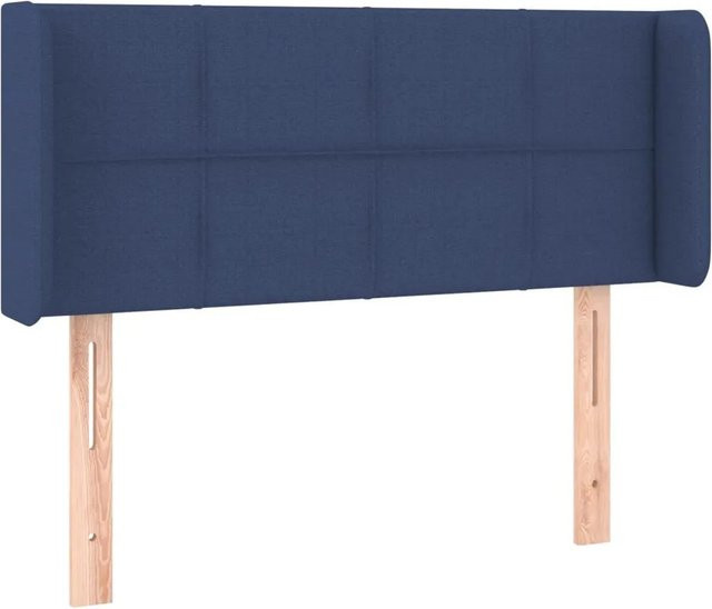 vidaXL LED Kopfteil Blau mit USB-Ladeport und integrierter Beleuchtung, B/T/H: 93 x 16 x 78/88 cm - Bild 1