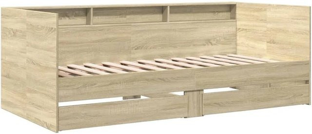 vidaXL Tagesbett mit Schubladen in Sonoma-Eiche, Farbe Beige, B/T/H: 100 x 200 x 110 cm - Bild 1