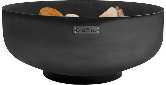 CookKing Feuerschale Palermo XXL aus Stahl in Schwarz, Durchmesser: 80 cm, Höhe: 35 cm - Bild 1