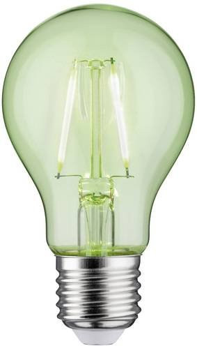 Paulmann LED E27 Leuchtmittel 28724 in Grün, Durchmesser: 6,0 cm, Höhe: 10,6 cm - Bild 1
