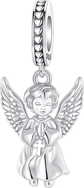 Anhänger Kupfer, Schutzengel Flügel, Weiß, Unisex - Bild 1