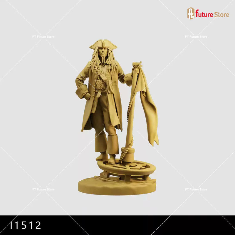 MAK Miniaturen Männliche Filmfigur aus Kunstharz in Beige für Modellbau und kreative Szenen - Bild 2