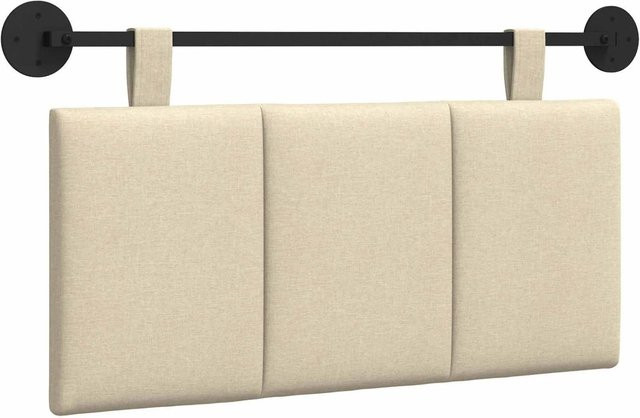 vidaXL Polsterpaneel Wandmontiert Beige B: 100 cm, H: 55 cm, T: 5 cm - Bild 1