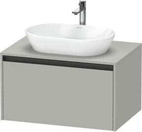 Duravit Waschtischunterschrank Ketho.2 in Grau Matt, wandhängend, B/T: 80 x 55 cm - Bild 1