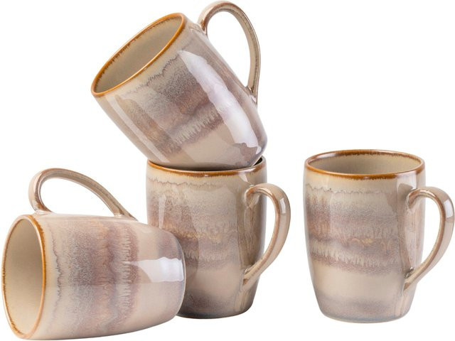 Gipfelstück Kaffeebecher-Set Nebelwald aus Steinzeug in Beige - Bild 1