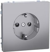 Merten Schuko-Steckdose System Design Edelstahl Silber Unterputz MEG2301-6036 - Bild 1