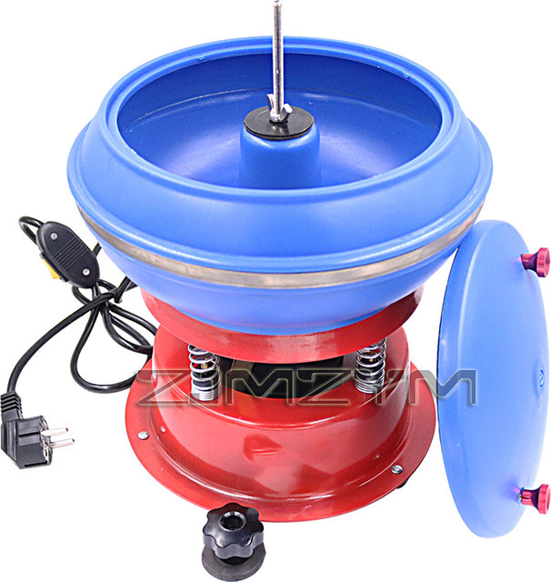ZJMZYM Vibrations-Poliermaschine mit Vibrationsbecher aus Jade-Achat-Metall zum Polieren und Schleifen von Schmuck - Bild 1