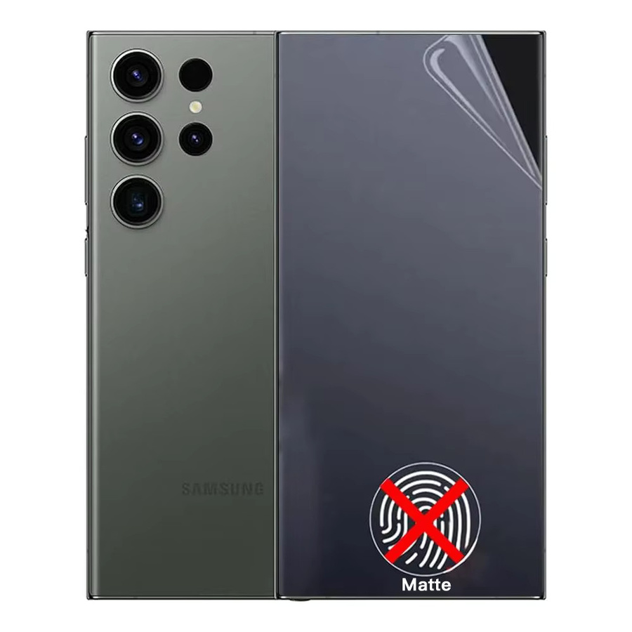 Matte Hydrogel-Displayschutzfolie für Samsung Galaxy S24 S23 S22 S21 S20 Ultra Plus FE transparent - Bild 3