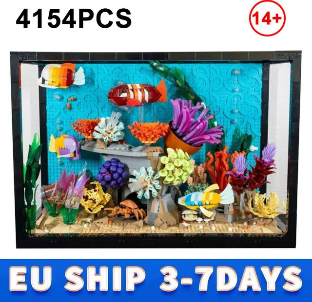 TEOK Tropisches Aquarium-Modell, Bausteine-Set, 4154 Teile, ab 14 Jahren - Bild 1