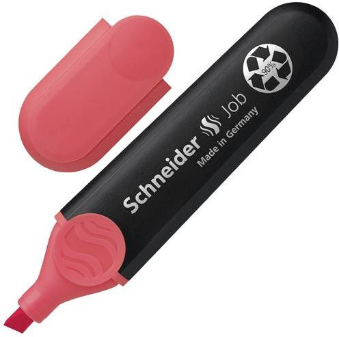 Schneider Textmarker Job 150 mit Spitzenseite in Rot und Schwarz - Bild 1