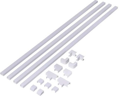 Sygonix SY-6737520 Kabelkanal Verbindungsstück in Weiß, L x B x H: 1000 x 24 x 15 mm - Bild 1