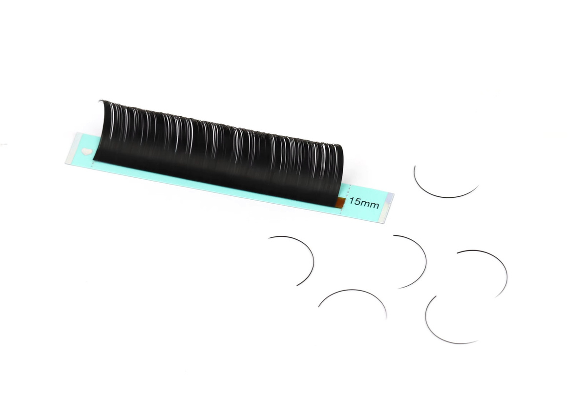 RUJADE Ellipse Flat Lashes Faux Nerz Wimpernverlängerungen, Black, Matt - Bild 3
