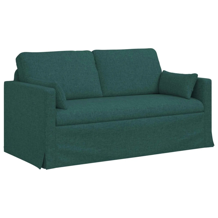 vidaXL Sofa Dunkelgrün mit Stoffbezug und Metallrahmen B/T/H: 158 x 78 x 80 cm - Bild 2