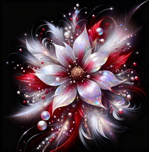 EverShine Diamant Mosaik Blume, DIY 5D Diamant Kunst Malerei Kit - Bild 1