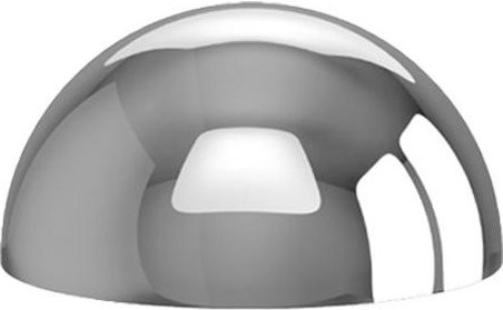 Edelstahl Spiegel Halbkugel Poliert in Silber mit Durchmesser: 120 mm und Dicke: 1,0 mm - Bild 1