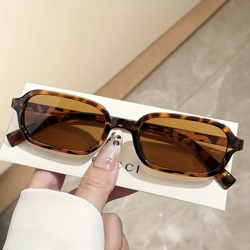 DIXSG Korrektionsbrille, square, Vollrand, Kunststoff, braun - Bild 2