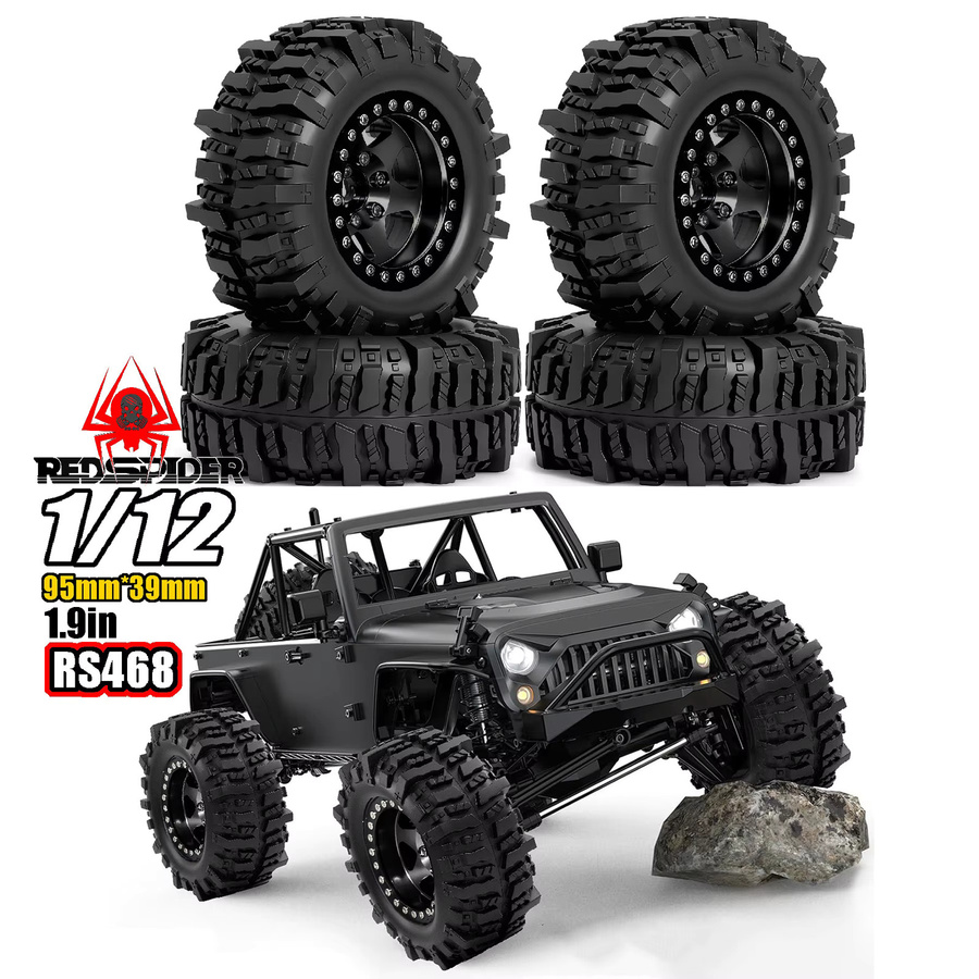 Axial Offroad-Reifen-Set, Metall, 1,9 Beadlock Felge, 95 mm - Bild 5