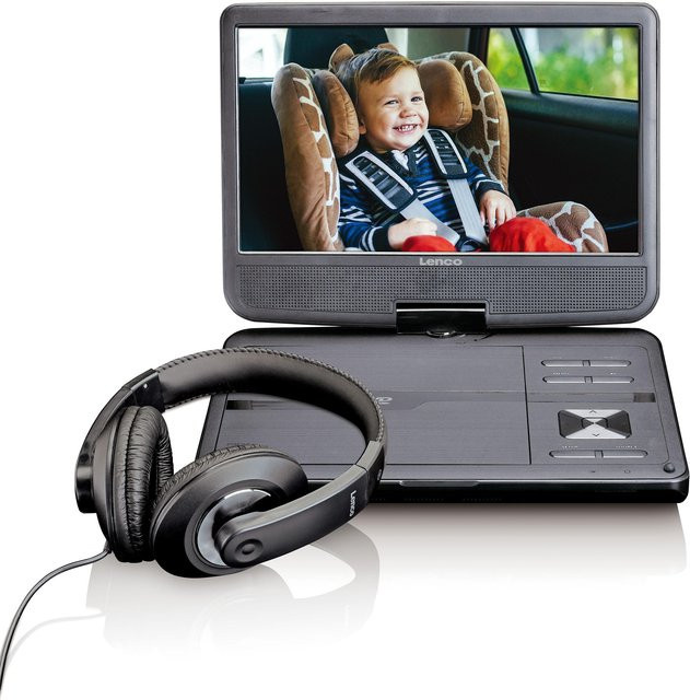 LENCO DVP-1010BK Portabler DVD-Player in Schwarz - Bild 1