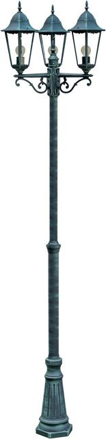 DELUKE Kandelaber ANNA Außenwegeleuchte aus Aluminium in Grün-Schwarz, Gartenlaterne für Terrasse und Hof, H x B x T: 220 x 58 x 58 cm - Bild 1