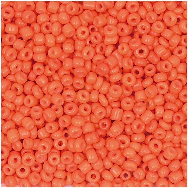 Rico Design Rocailles Perlen aus Glas in Orange, 14 g, 2 mm - Bild 1