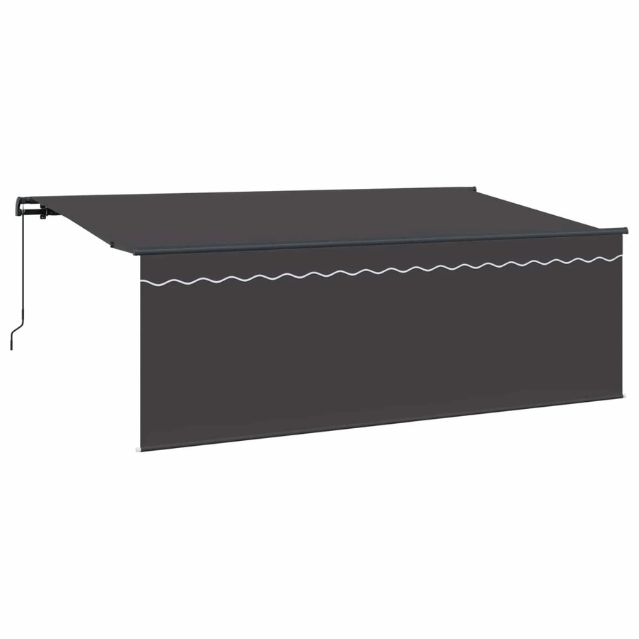 vidaXL Einziehbare Markise Anthrazit B: 400 cm, T: 200 cm, H: 165 cm - Bild 2
