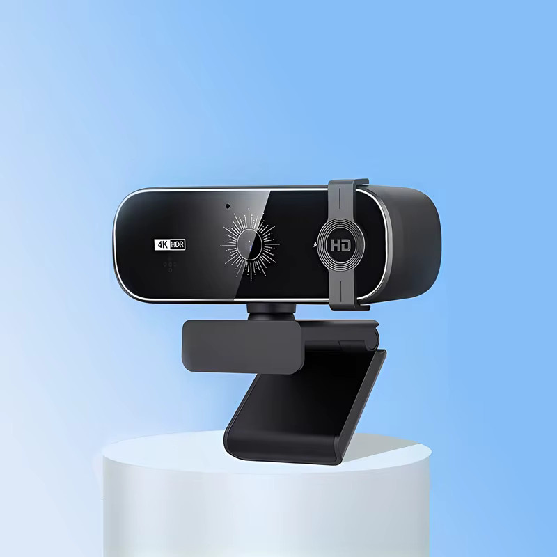 EOENKK 4K UHD Webcam in Schwarz mit Autofokus, Mikrofon, Fernbedienung und Sichtschutzabdeckung für PC und Laptop - Bild 3