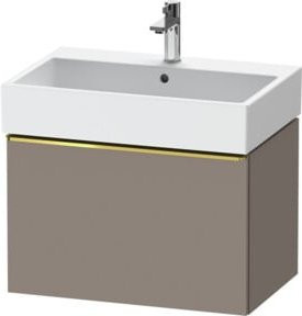 Duravit Waschtischunterschrank D-Neo, grau glänzend, wandhängend, 1 Auszug, B: 68,4 cm, T: 44,2 cm, H: 44,0 cm - Bild 1