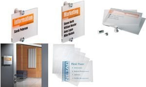 DURABLE Ersatzfolien CRYSTAL SIGN transparent, 10 Stück pro Beutel, B: 148 mm, H: 105 mm - Bild 1