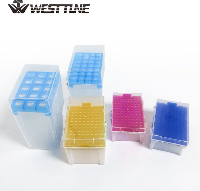 Westtune Lab Kunststoff Pipettenspitzen-Box für Mikropipetten in den Volumina 10ul, 200ul, 1ml, 5ml und 10ml - Bild 1