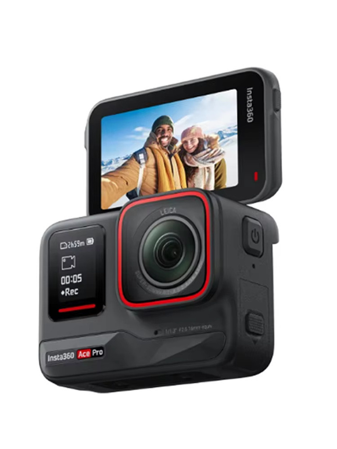 Insta360 Ace Pro Action-Kamera in Schwarz mit 1/1.3 Sensor, 8K HDR, voll drehbarem Touchscreen und Bluetooth - Bild 3