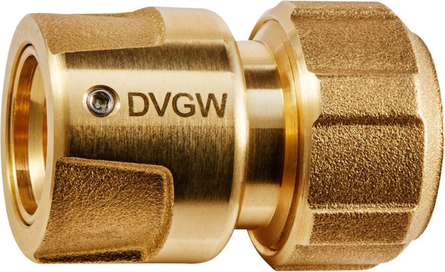 Geka plus Schlauchstück für Trinkwasser 13 mm (1/2 Zoll) in Gold - Bild 1