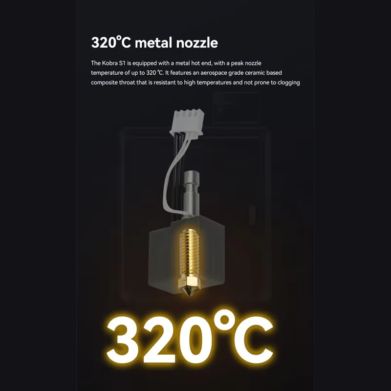 Anycubic Kobra S1 Hotend Kit für 3D-Drucker inklusive Düse und Druckkopf für S1C Modelle - Bild 3