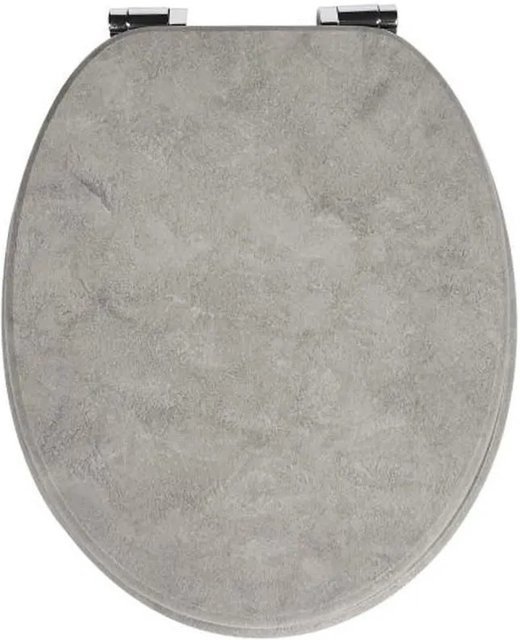Sinobath WC-Sitz Oval mit Soft-Close in Grau Marmoroptik - Bild 1