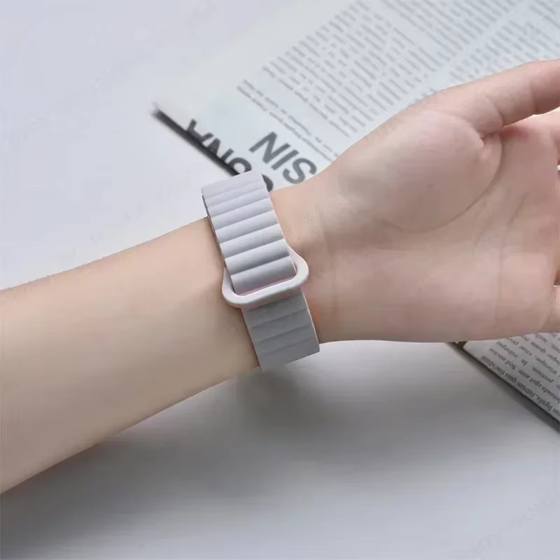 JBAILI Uhrenarmband Silikon, Weiß, Unisex - Bild 2