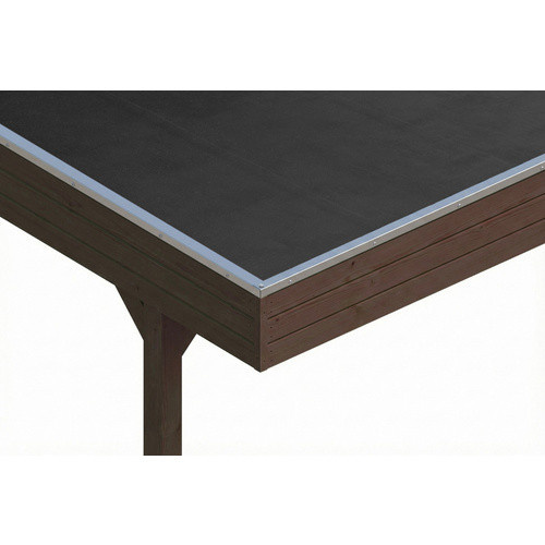 SKANHOLZ Carport Friesland aus Fichte mit EPDM-Flachdach in Nussbaum Braun, B: 546 cm, T: 708 cm - Bild 2