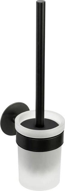Schöner Wohnen WC-Garnitur Meleto in Schwarz mit Materialmix, Höhe: 36 cm - Bild 1